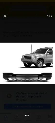 Parachoque Dianteiro Grand Cherokee 93 a 98