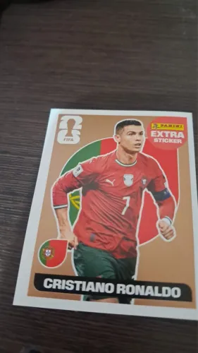 Figurinha da copa 2026 extra sticker Cristiano Ronaldo bronze