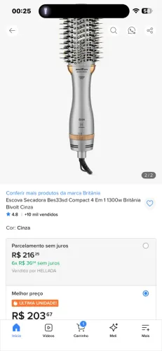 Escova Britânia 1300W Bivolt