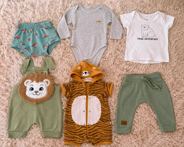 lotinho 20 peças roupinhas de bebê Carters baby club teedy boom elian, rn e 3 meses