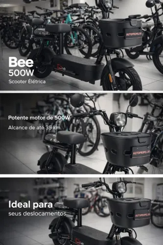Bicicleta elétrica bee 500wats