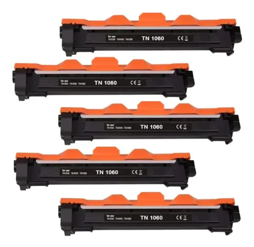 Kit com 5 unidades Toner TN1060 compatível com Brother