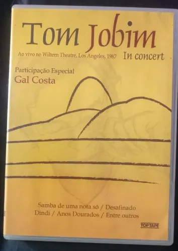 DVD Musical Tom Jobim - In Concert, Los Angeles, Ano 1987 Participação Especial Gal Costa