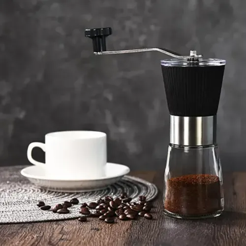 Moedor De Café Em Grãos Manual Com Mecanismo Em Cerâmica
