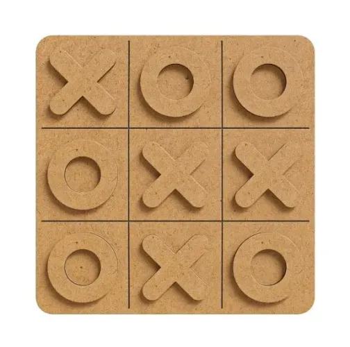 Kit Jogo Da Velha MDF Brinquedo Presente Criança Menino Menina Lembrancinha Aniversário