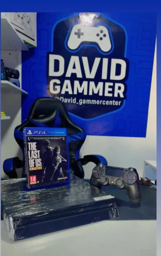 PS4 slim semi novo PlayStation bem conservado
