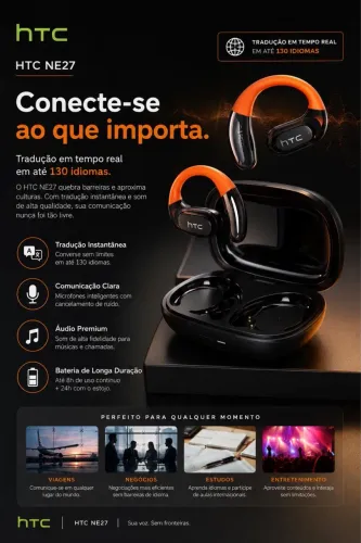 Fone de ouvido anatômico HTC NE27