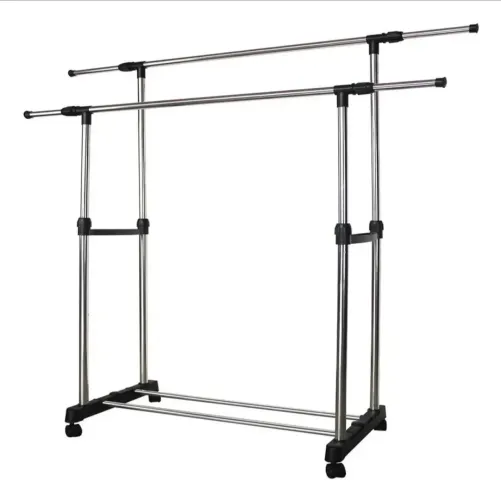 Linda Arara dupla de aço inox de chão, cabideiro, sapateira, closet 