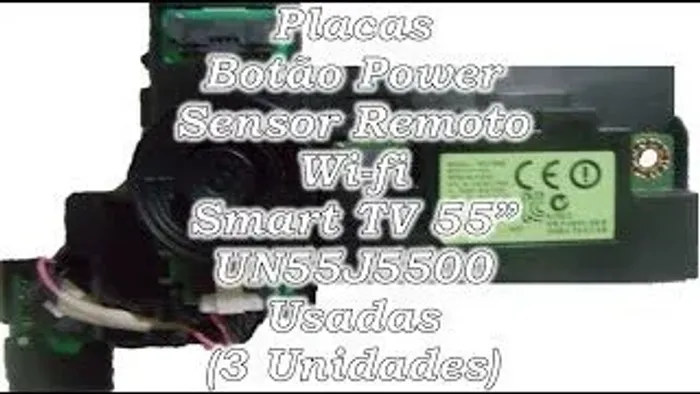 Placa para TV Samsung UN55J5500 Botão Power, Sensor Remoto, Wi-Fi Usada