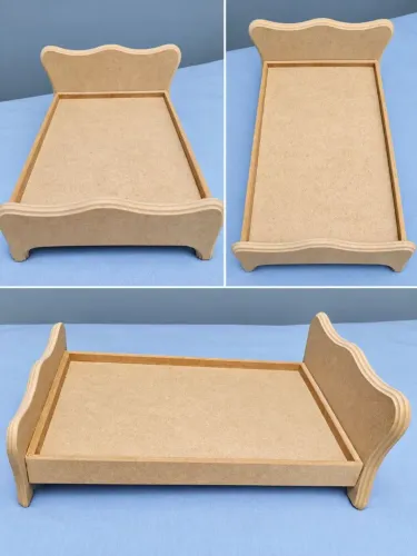 Cama de mdf para boneca barbie