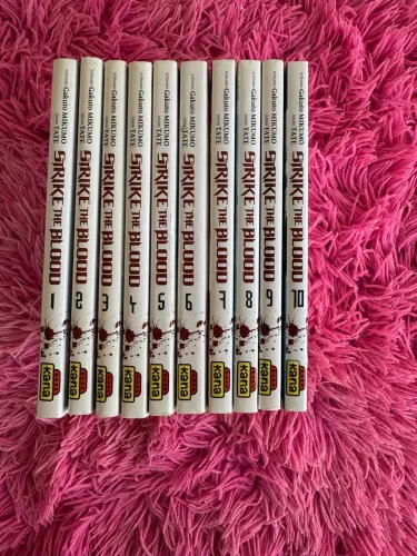 Mangá Strike The Blood Edição Importada Kana Vol 1 A 10 (Completo em Francês )