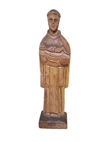 Escultura antiga em madeira