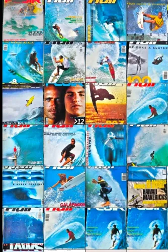 REVISTAS DE SURF/FLUIR/INSIDE/HARDCORE/SURFER/SURFING! VENDO COLEÇÃO