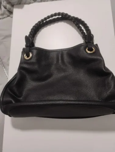 Bolsa preta alça trançada
