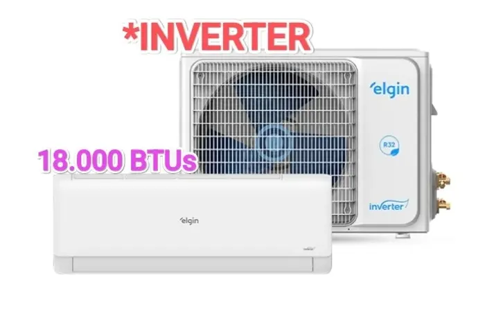 Ar Split Elgin INVERTER 18000 BTUs + Nota + Garantia + Cartão 12x
