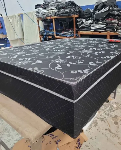 CAMA CASAL BOX CONJUGADA 20CM COM MOLAS ENSACADAS OU SEM FRETE GRÁTIS 690,00 