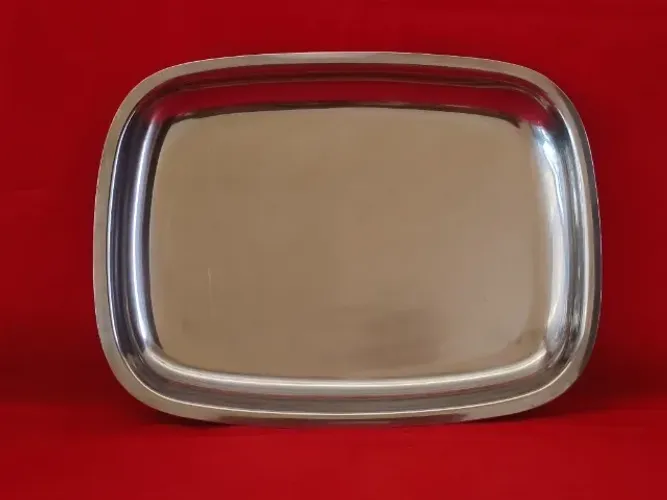 Travessa retangular em inox Meridional