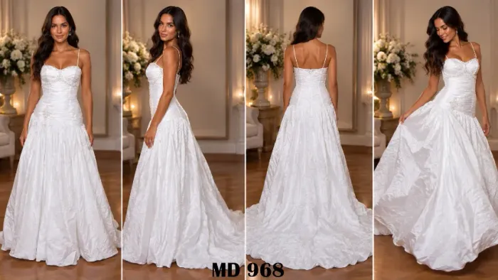 Vestido De Noiva Clássico Mangas Rendadas E Cauda Tam 46 e 50 Novo