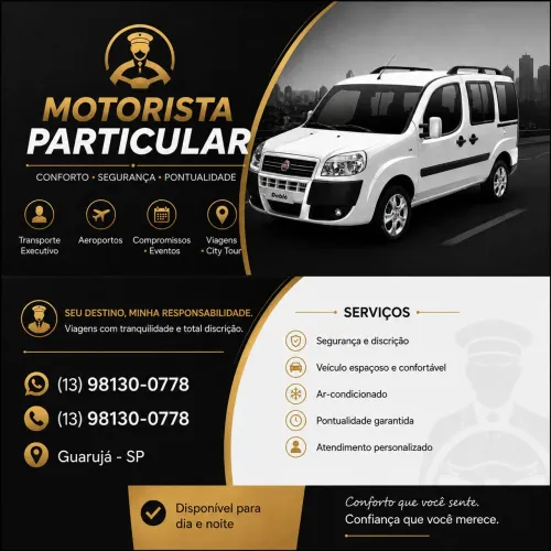 Serviço de motorista particular 
