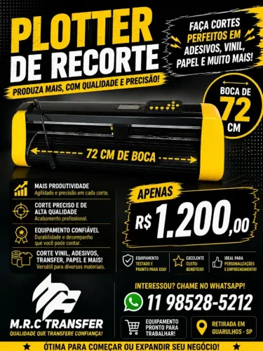 Plotter de recorte tamanho 72
