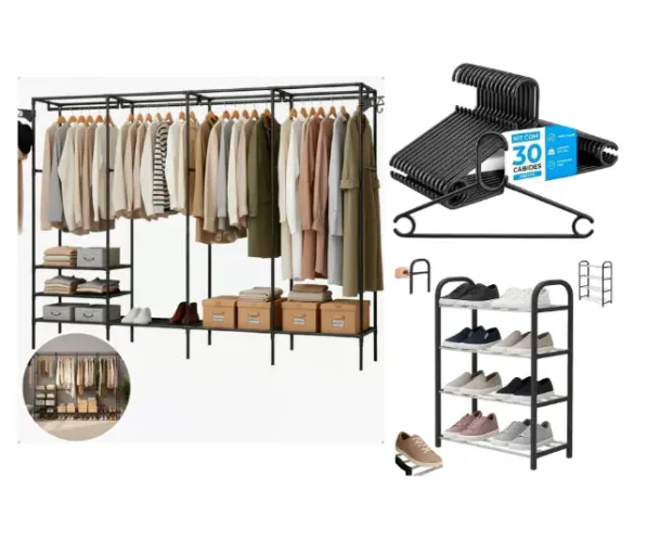 Closet Arara + Cabides + Sapateira de Brinde