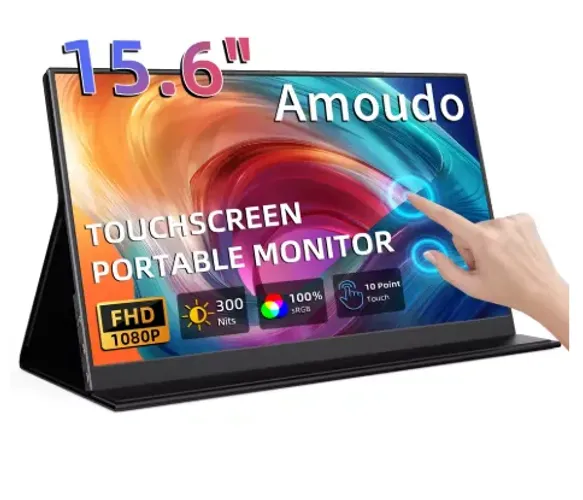 Tela sensível ao toque portátil de 15.6 polegadas, 1080p, fhd, ips