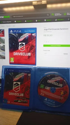 Jogo de PS4 driveclub