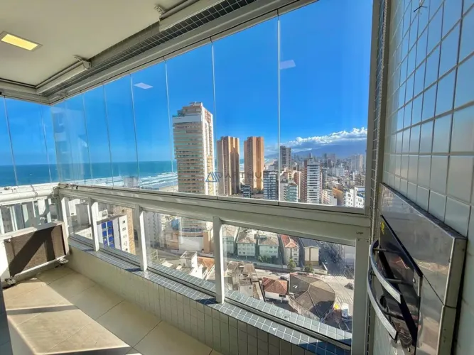 Apartamento à venda com vista Mar e 1 Dormitório em Praia Grande no Boqueirão
