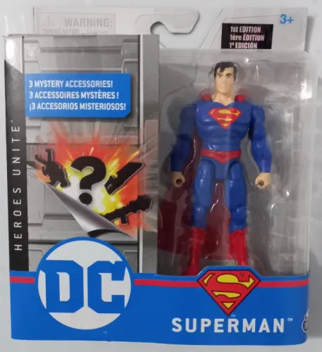 Dc - Figuras De 10 Cm - Sunny Brinquedos Superman Heroes 