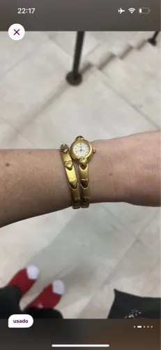 Relógio vintage mais pulseira