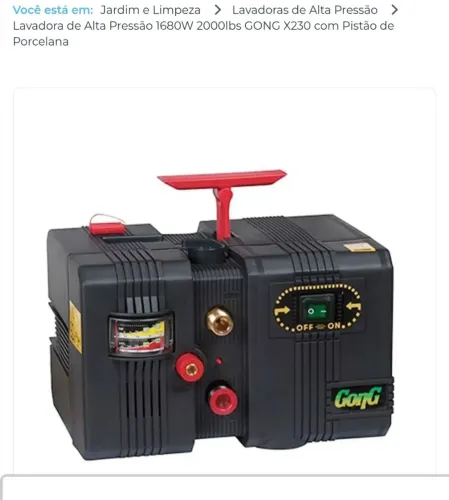 Lavadora de alta pressão Gong!