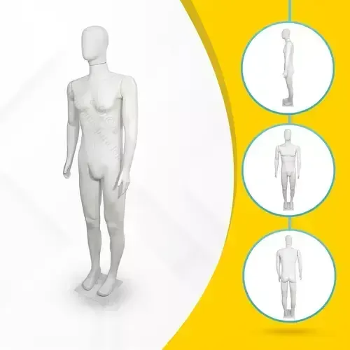 Manequim Masculino Completo Branco Sopro