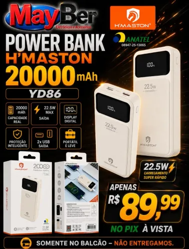 Power bank 20 mil amperes H'Maston