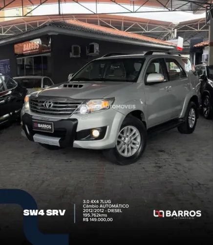 Toyota Hilux SW4 SRV D4-d 4X4 3.0 TDI Dies. AUT 2012