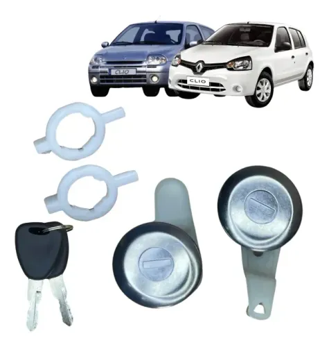 Par Cilindro Miolo Portas Renault Clio 99 A 2016 Com Chaves