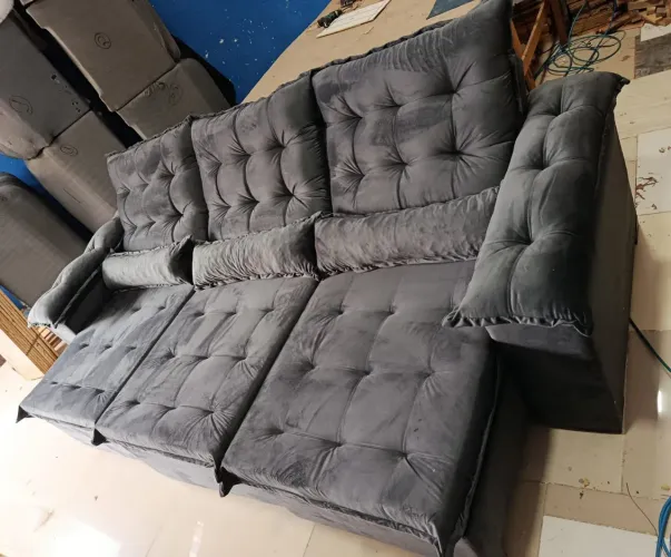 SOFA RETRATIL RECLINÁVEL 2.70 FRETE GRÁTIS