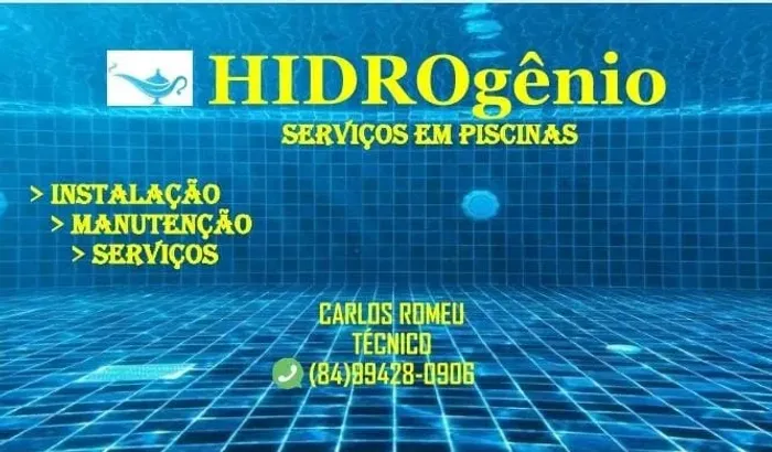 HIDROGÊNIOS PISCINAS! MANUTENÇÃO E SERVIÇOS EM PISCINAS