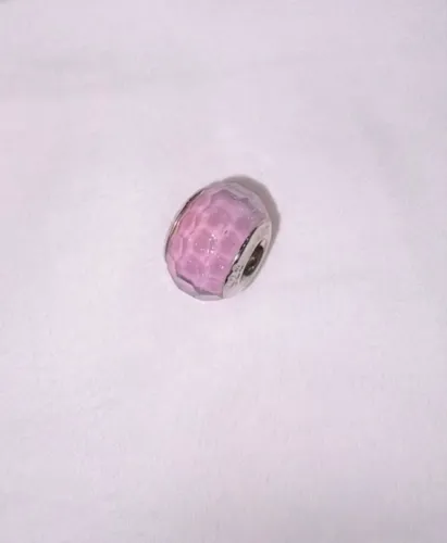 berloque rosa prata 925 - monte carlo