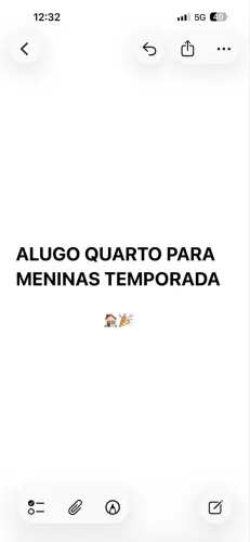Aluguel de quarto para meninas - TEMPORADA