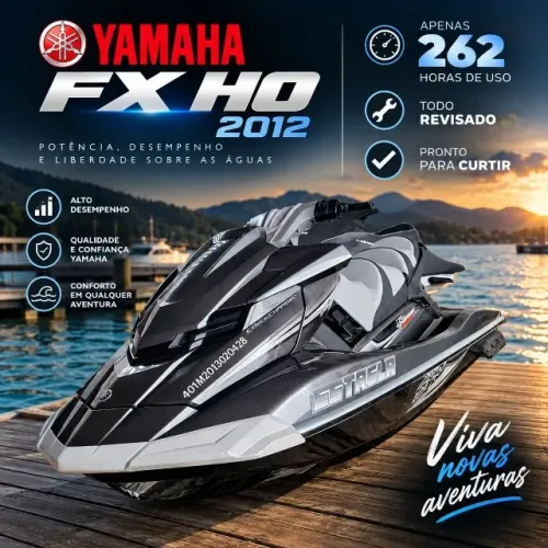 YAMAHA FX HO 2012 - APENAS 262 HORAS DE USO