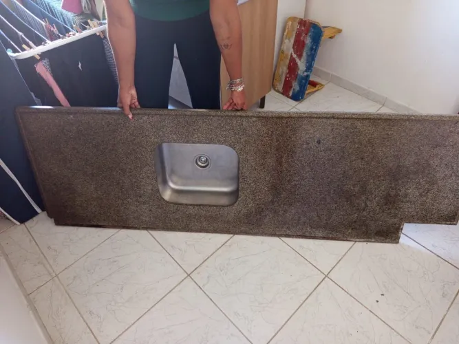 Tampão de pia de mármore