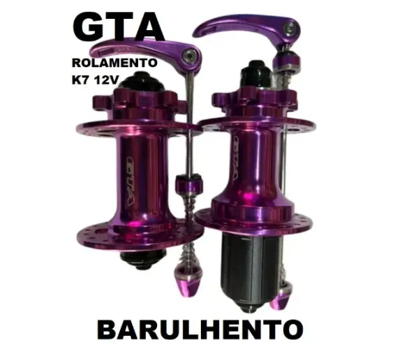 Par De Cubo Gta Barulhento Cassete K7 36furos Bike Mtb Cores Cor Roxo
