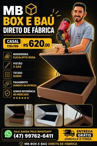 BOX BAÚ CASAL