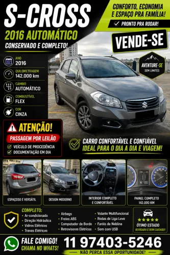 Suzuki SX4 S-cross GLX 1.6 16V Aut. 2015