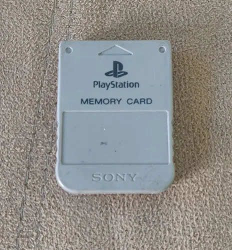 Memory card original Playstation one PS1 vídeo game antigo n? Xbox super nintendo N64