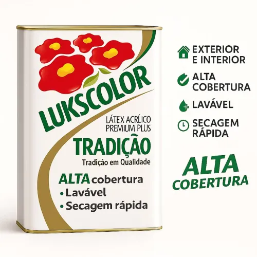 Tinta Lukscolor Lavável de 18 Litros 