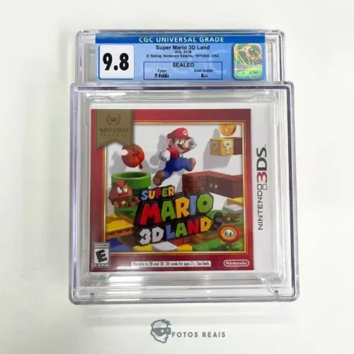 JOGO SUPER MARIO 3D LAND GRADUADO CGC 9.8 - 3DS