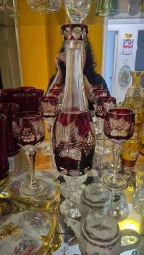 Licoreira de cristal de Murano