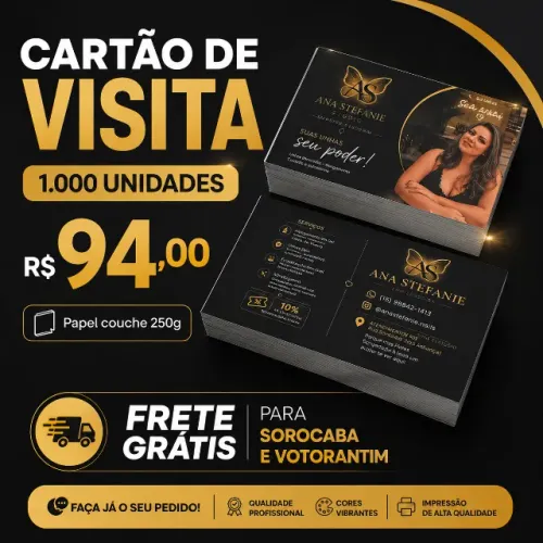 Cartão de visita 1.000 unidades