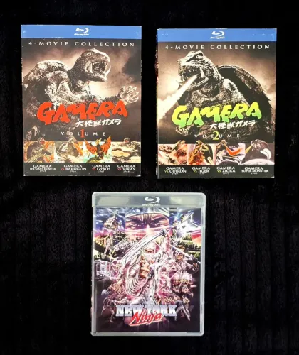 Blu-rays New York Ninja e Gamera Collection (8 Filmes)